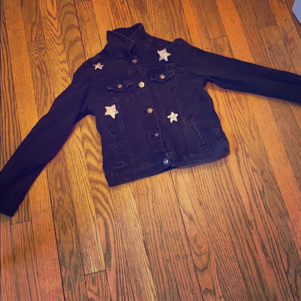 Black kids jean jacket
